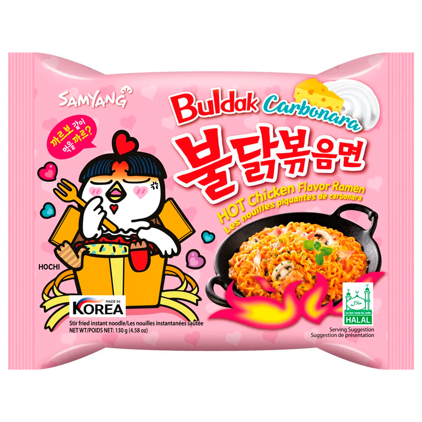 Samyang Buldak Hot Chicken Ramen Carbonara Geschmack 130g