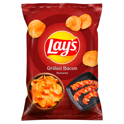 Lay's Grilled Bacon (Бекон) Geschmack 130 g MHD: 05.10.2025