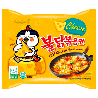 Samyang Buldak Hot Chicken Ramen Cheese Geschmak 140g